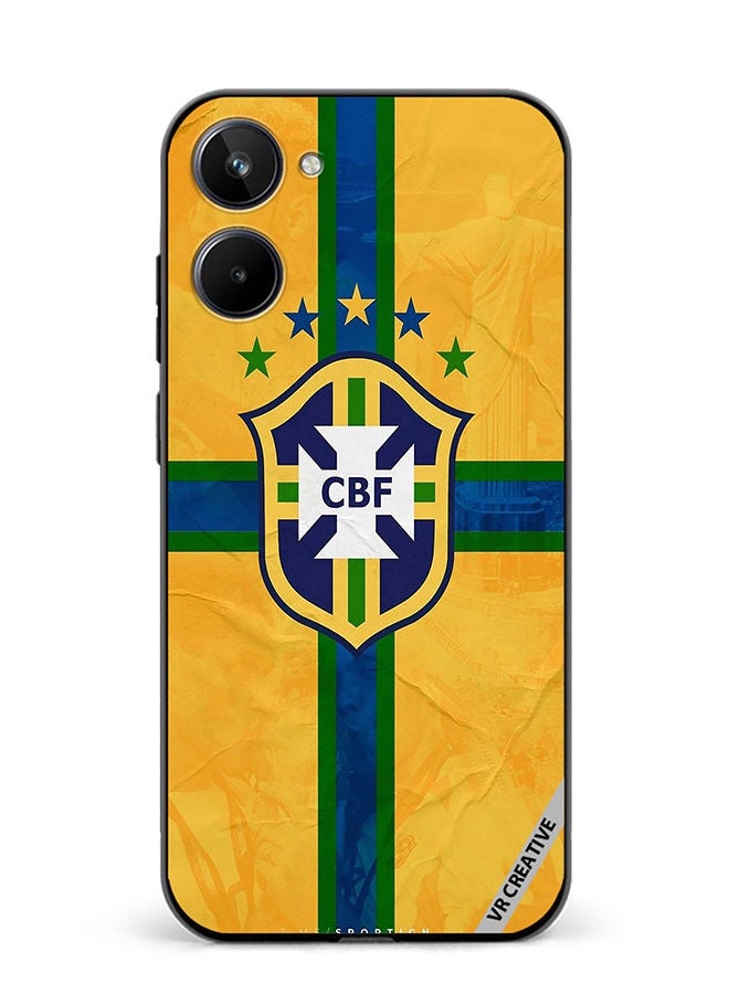 VR CREATIVE Protective Case Cover For Realme 10 Cbf Brazil Design Multicolour - Image 1