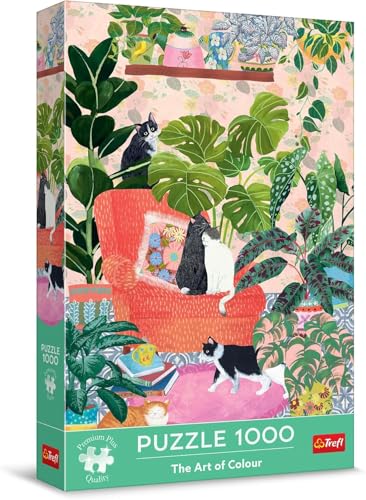 Trefl Premium Plus Quality Puzzle The Art of Colour Theres No Place Like Home 1000 Pieces Colorful Series Perfect Piece Fit for Adults and Children from 14 Years - Image 1