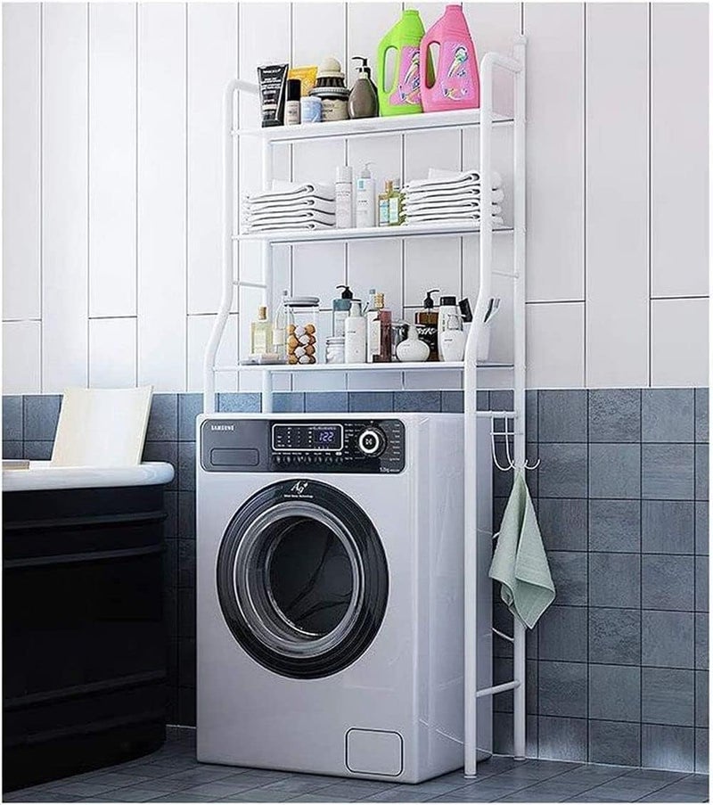 Intag 3 Shelf Bathroom Space Saver,Over The Toilet Washing Machine Rack,Bathroom Corner Stand Storage Organizer Accessories,The Washing Machine,Bathroom Tower Shelf - Image 1