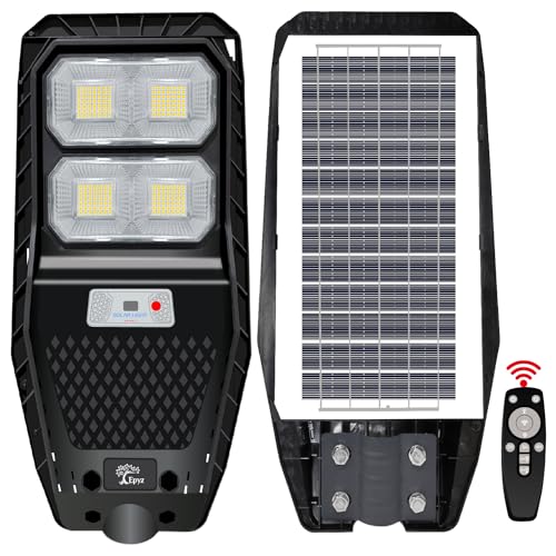 Epyz Plastic 50Watt Solar Street Light Outdoor Waterproof with Remote 196 LEDs Motion Sensor Light and Dusk to Dawn for Garden,Street,Lawn [ with Out Pole ] [ Pack of 1,Cold White ] - Image 1