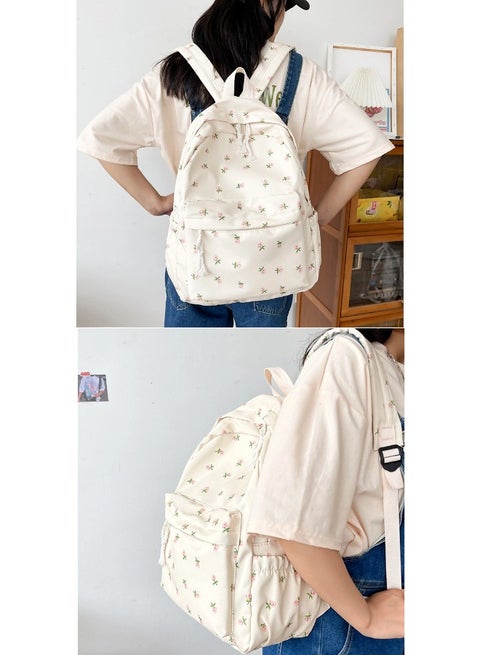 ShebSheb Cute Floral School Bag for Girls,Flower Printed Backpack with Adjustable Straps,Back Bag for School | Best Price KSA | Riyadh, Jeddah ShebSheb Cute Floral School Bag for Girls,Flower Printed Backpack with Adjustable Straps,Back Bag for School | Best Price KSA | Riyadh, Jeddah