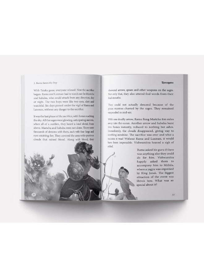 Illustrated Ramayana For Children (Black and White)  - Image 5