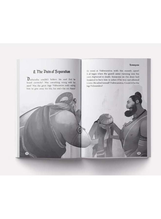 Illustrated Ramayana For Children (Black and White)  - Image 4