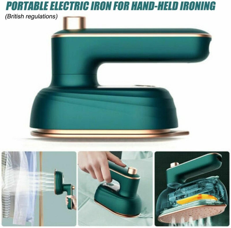 ويوبلز مكواة بخار صغيرة محمولة باليد، قابلة للدوران 180 درجة، للاستخدام المنزلي والسفر - Image 2