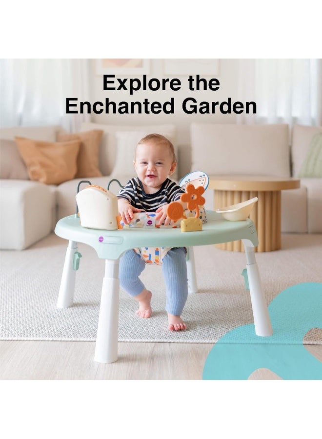 ORIBEL PortaPlay 2-in-1 Baby Activity Center & Play Table| 5 Months+ | Convertible & Portable Stage-Based for Baby| with Development Focused Toys | Unisex (Enchanted Garden, Turquoise) - Image 3