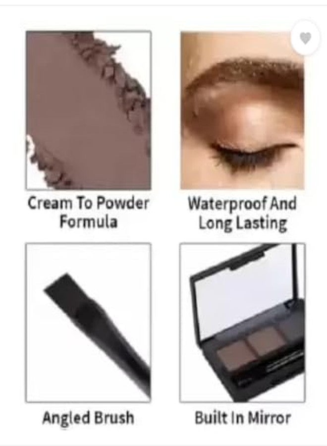 SHENY SOFT Color Eyebrow Powder Cake Palette With 1 Brush - Image 4