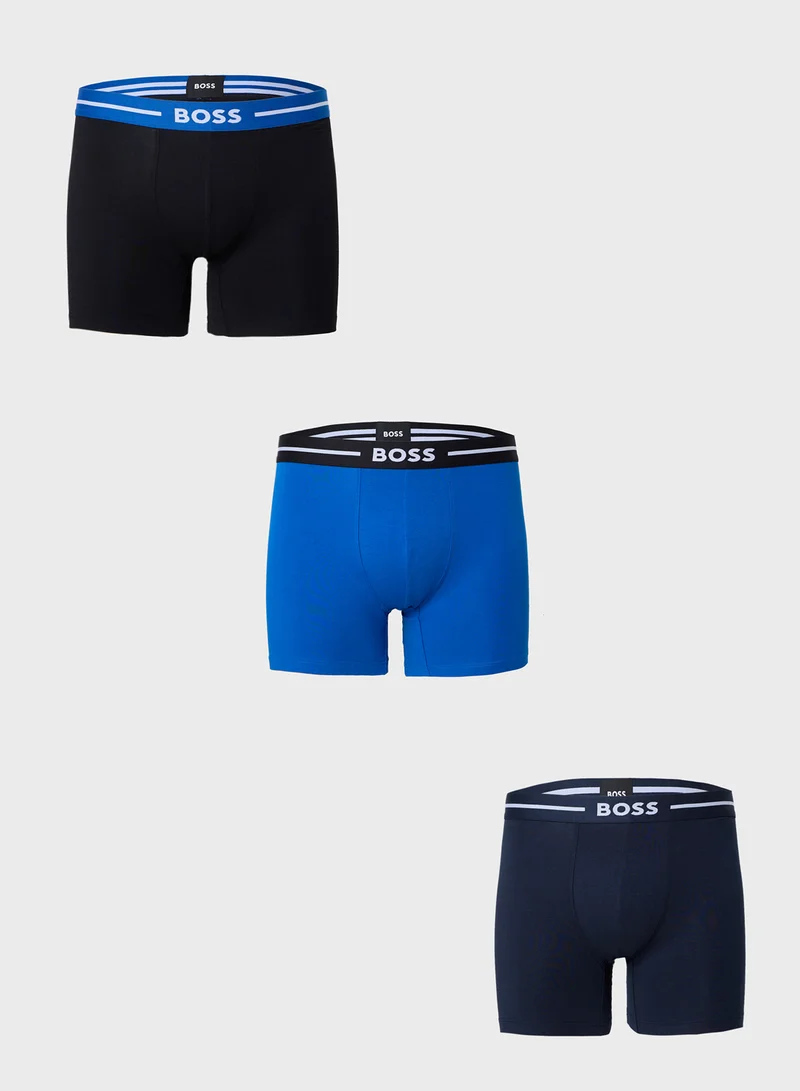 BOSS 3 Pack Logo Band Boxer