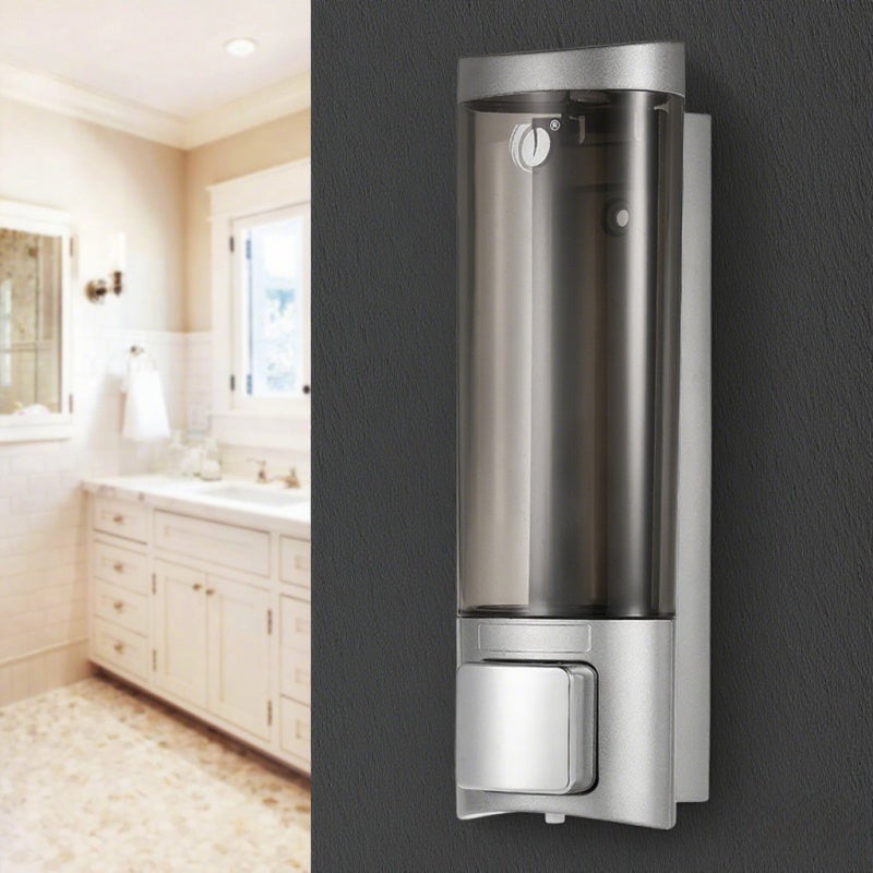 CHUANGDIAN Wall Mount Soap Dispenser Transparent Body - No Drilling Foaming Soap Dispenser with Tape for Kitchen Bathroom - Image 3