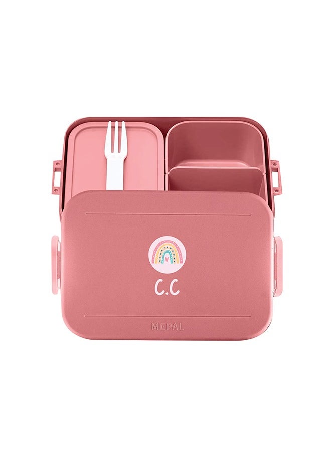 Share the Love Medium Personalised Lunch Box - Vivid Pink  - Image 2