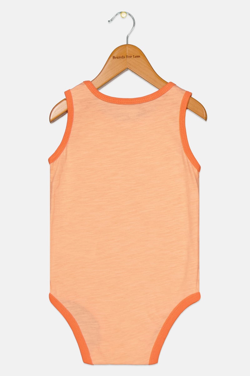 carter's Toddlers Girl Printed Rompers, Peach - Image 2