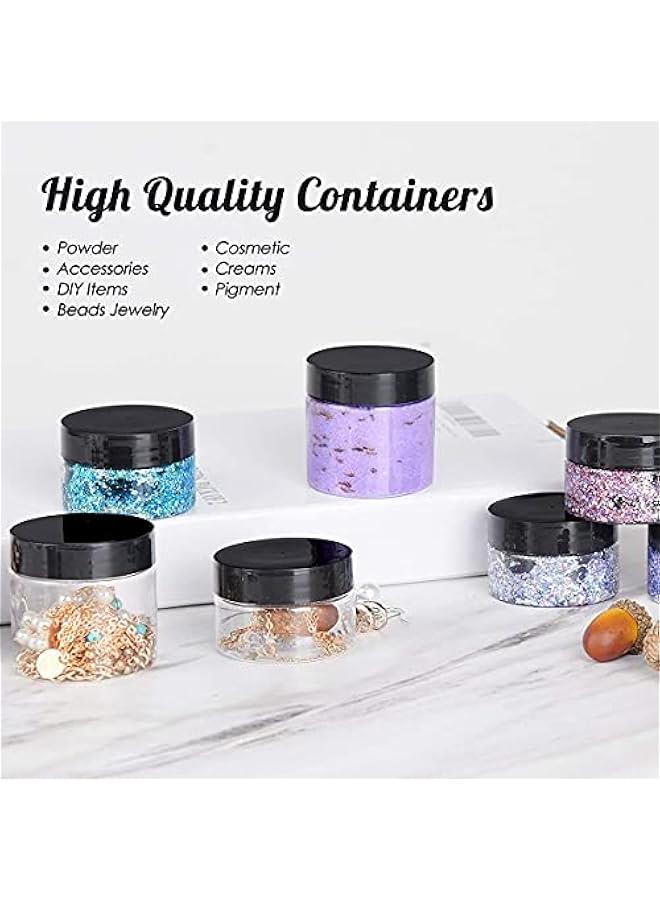 BWSJ Leakproof Clear Cosmetic Jars with Lids for Lotions Ointments Makeup Travel Storage  20 Samples 80ML - Image 4