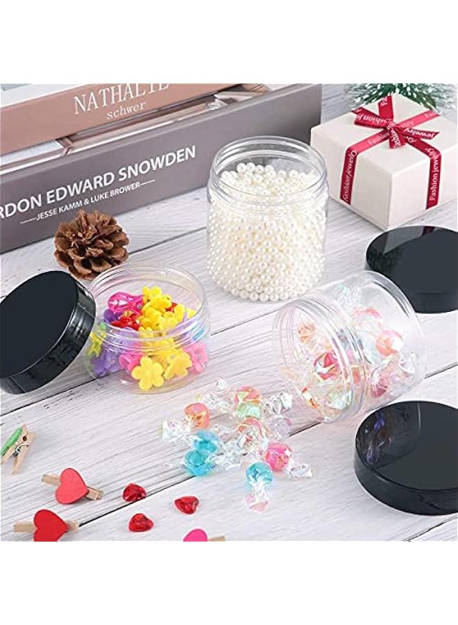 BWSJ Leakproof Clear Cosmetic Jars with Lids for Lotions Ointments Makeup Travel Storage  20 Samples 80ML - Image 5