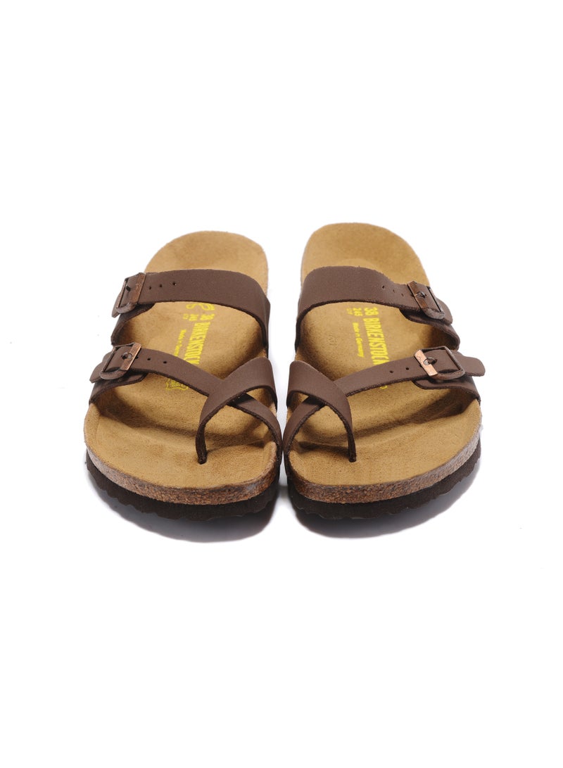 BIRKENSTOCK Mayari Birko-Flor Nubuck Sandals - Narrow Footbed - Image 5