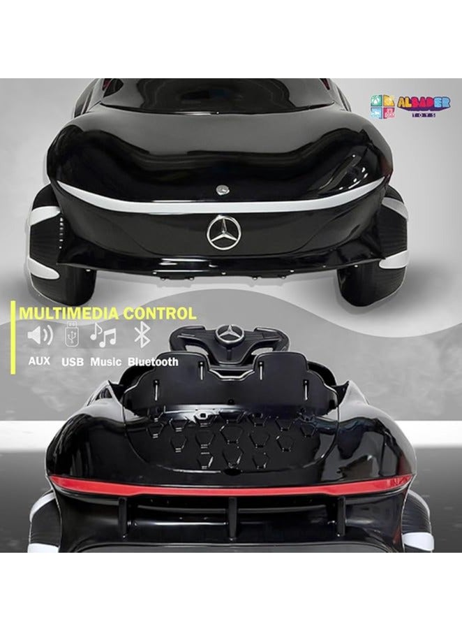 البدر سيارة أطفال مايباخ من البدر، سيارة ركوب كهربائية للأطفال مع جهاز تحكم عن بعد، مرسيدس بمحرك خلفي 12 فولت، عمر 2-6 سنوات - Image 4