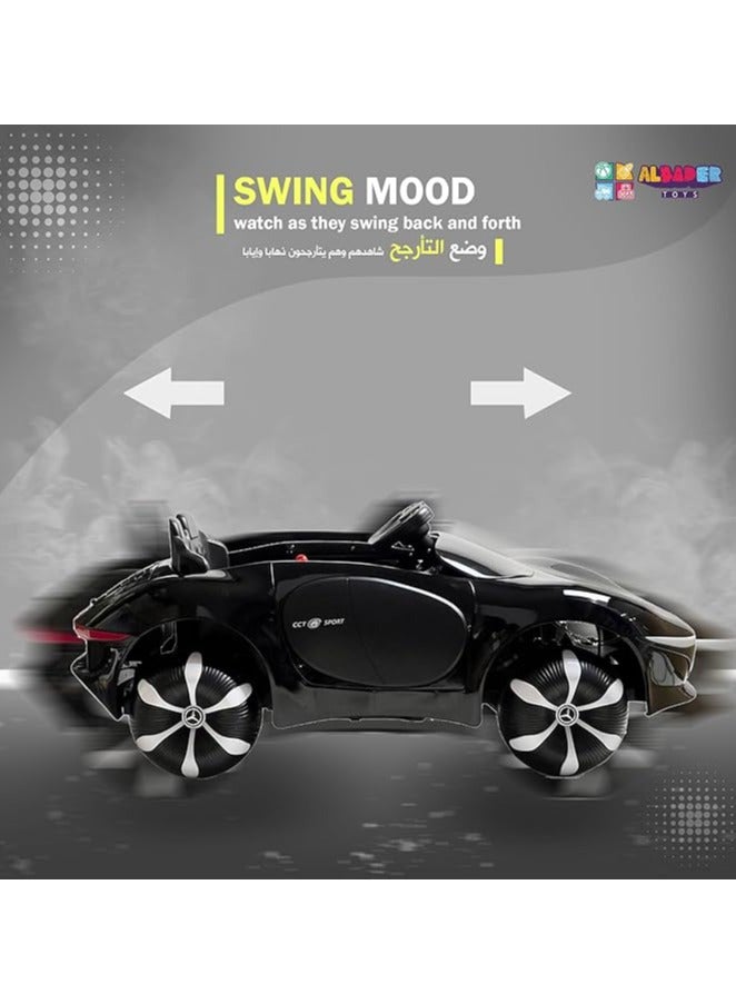 البدر سيارة أطفال مايباخ من البدر، سيارة ركوب كهربائية للأطفال مع جهاز تحكم عن بعد، مرسيدس بمحرك خلفي 12 فولت، عمر 2-6 سنوات - Image 5