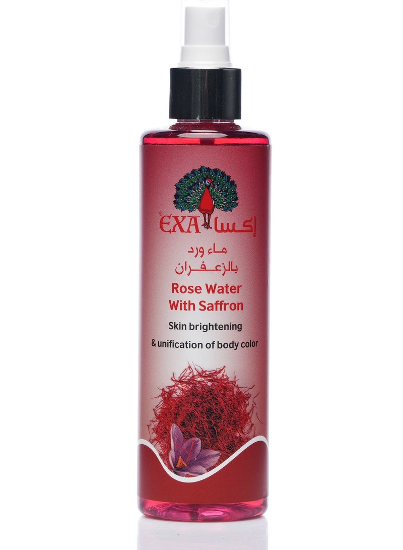 EXA Rose Water With Saffron Skin Brightening 250 ml - Image 2