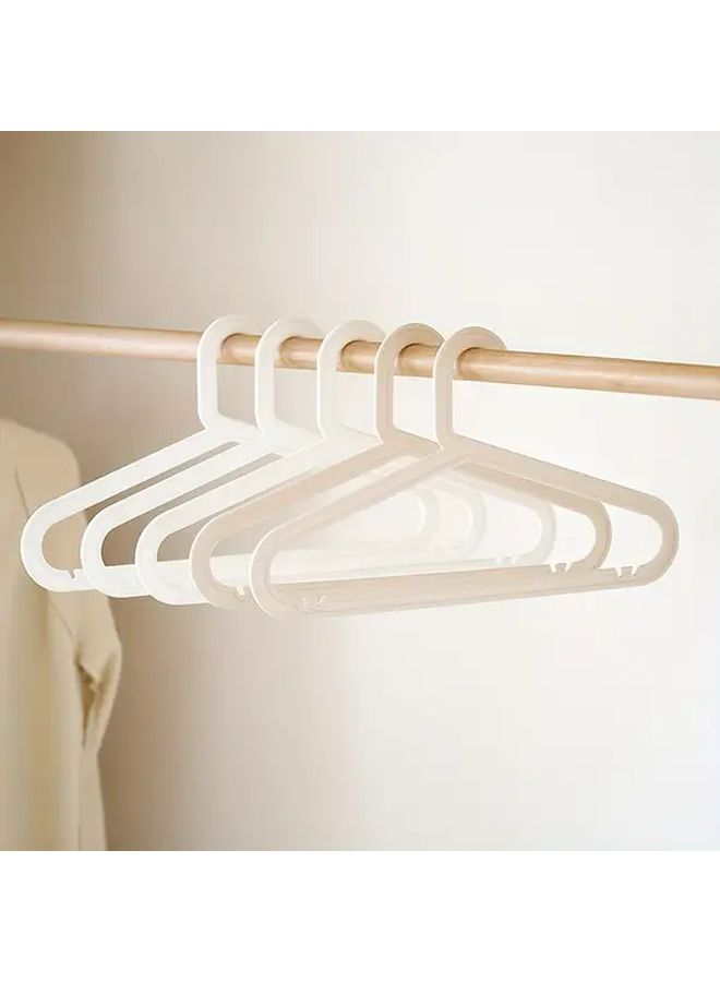 White Plastic Clothes Hanger Non Slip Dual Use For Wet And Dry Space Saving Home Storage - Image 5
