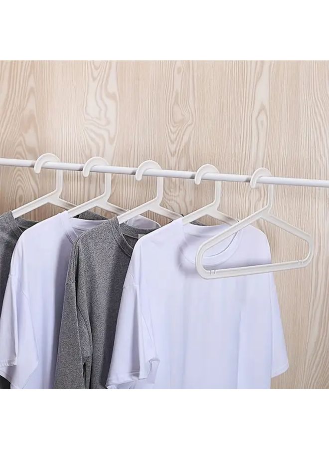White Plastic Clothes Hanger Non Slip Dual Use For Wet And Dry Space Saving Home Storage - Image 1