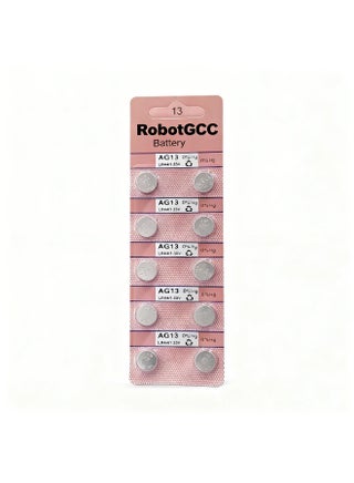 AG13 LR44 LR13 1.55V Alkaline Watch Battery 10-Pack High Quality Button Cell Batteries with Stable Voltage, Mercury Free Design for Watches, Toys, Calculators, Thermometers and Small Electronics - view 2