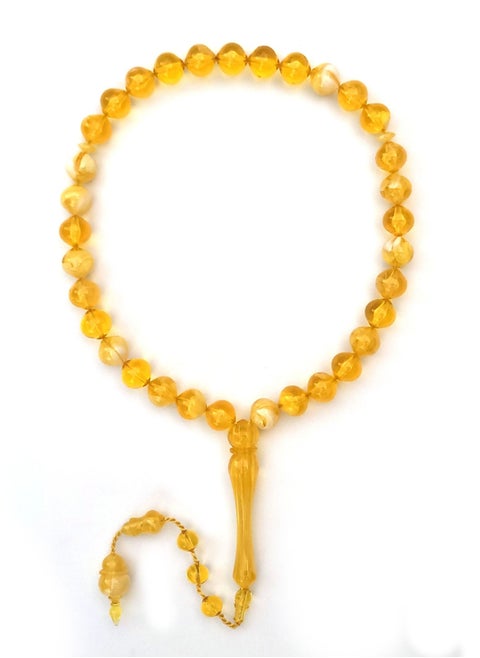 33 Count Muslim Prayer Beads - Yellow