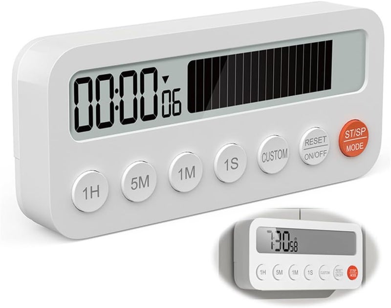 Digital Timer with Countdown Progress Bar, Magnetic Timer for Classroom, 3 Volume Levels, Mute-Low-High, Clock Mode, Memory Function, Timer for Kids - Image 1