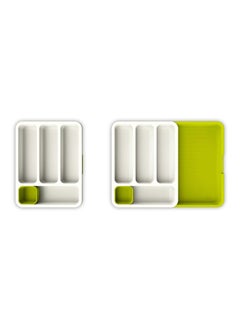 Generic Kitchen Drawer Organizer White/Green  - Image 4