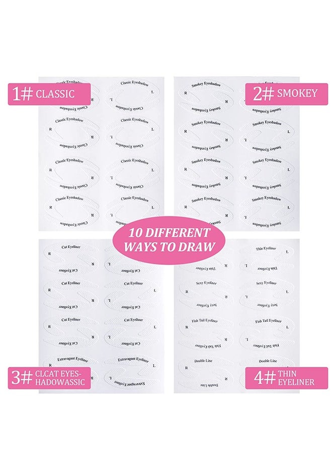 SYOSI - 24 Pieces Eyeliner Eyeshadow Template - Image 1
