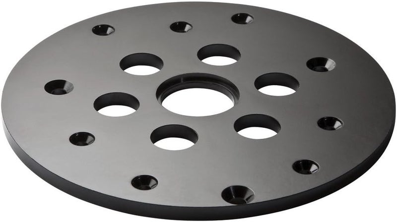 ROCKLER لوحة توجيه بوشينغ - لوحة التوجيه تحتوي على فتحة مركزية 1-1/4" لقبول بوشينغ التوجيه - لوحة توجيه بلاستيكية صلبة - لوحة إدخال طاولة التوجيه تشمل أدوات التركيب - Image 2