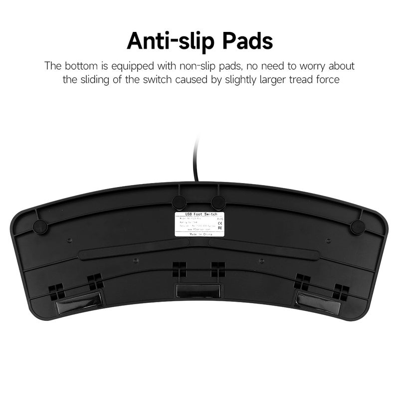 FS23-Pro USB Triple Foot Switch Multifunctional Customized Foot Pedal Mechanical Switch for Image Acquisition Music Game Control - Image 4
