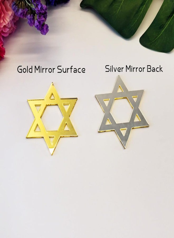 ACFENG Set of 12 Star of David Star Napkin Rings,Star of David Napkin Holder for Hanukkah Chanukkah Passover Jewish Holiday Dinner Table Decoration Housewarming Gift (Gold) - Image 3