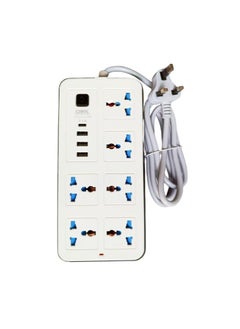 Generic White Household Multi-functional Plug-in Board USB British Standard Socket  - Image 1