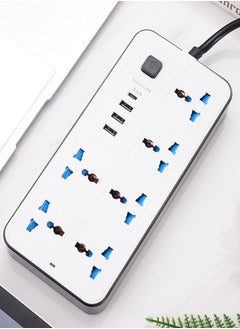 Generic White Household Multi-functional Plug-in Board USB British Standard Socket  - Image 2