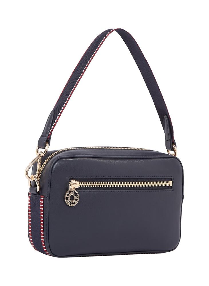TOMMY HILFIGER - Logo Detail Top Handle Flap Over Crossbody - Image 1