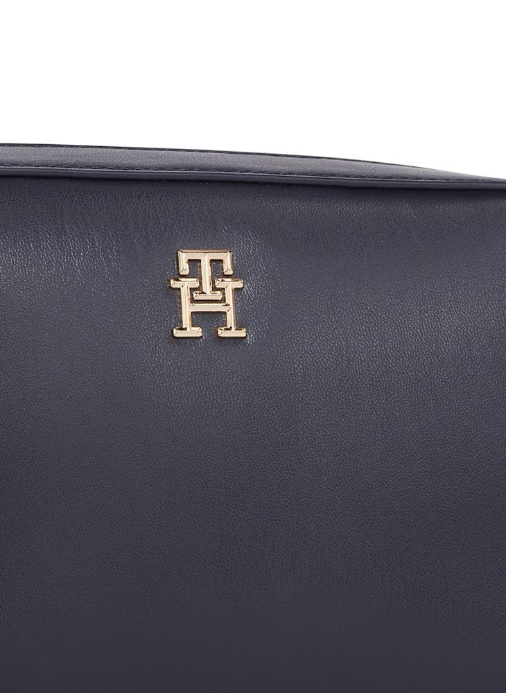 TOMMY HILFIGER - Logo Detail Top Handle Flap Over Crossbody - Image 1