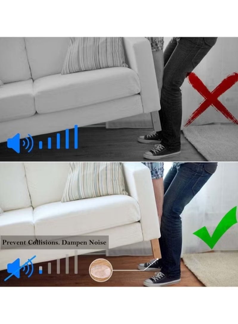 100 قطعة من وسادات الصدمات اللاصقة ذات الأقدام المطاطية الشفافة، مصدات ذاتية اللصق، عازلة للصوت للأبواب والخزانات والأدراج والطاولات وأجهزة الكمبيوتر المحمولة وألواح التقطيع - Image 2