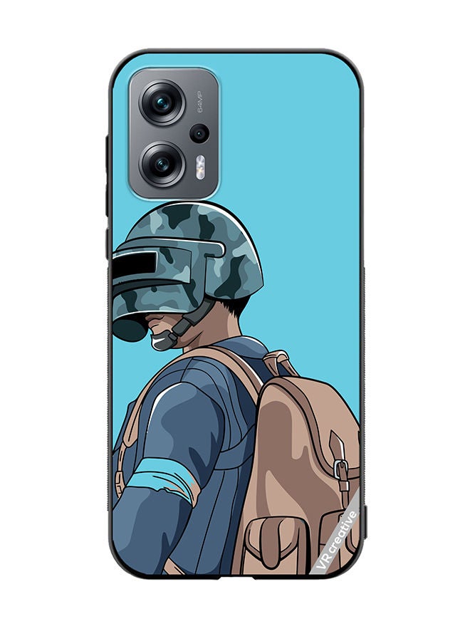 VR CREATIVE Protective Case Cover For Xiaomi Redmi K50i Helmet And In Military Uniform Design Multicolour  - Image 1