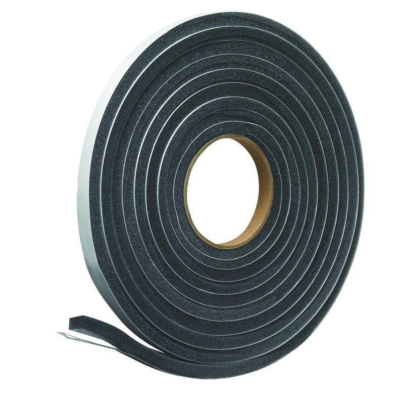 Frost King L347 Self-Adhesive Open Cell Tape, 17 Ft L X 1/2, Polyfoam, Charcoal, 3/8" W, 1/4" T - Image 3