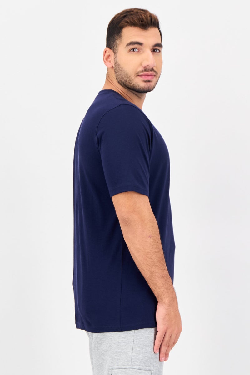 FILA Men Sportswear Fit Short Sleeve Outdoor T-shirt, Navy Blue - Image 3