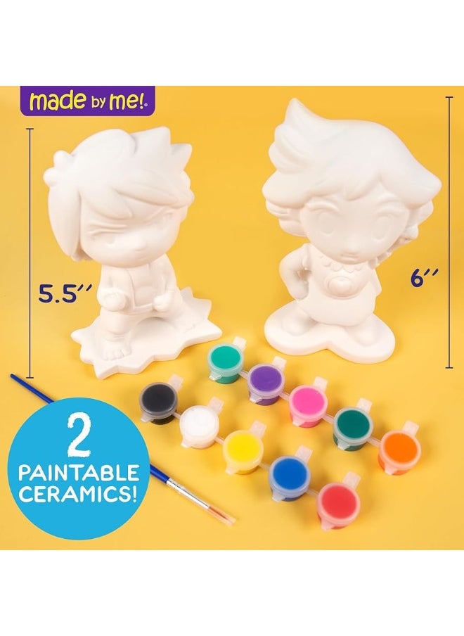 made by me - Made By Me Anime Figurines, Arts & Crafts Painting Kit, Small, Multi, 2 Piece - Image 1