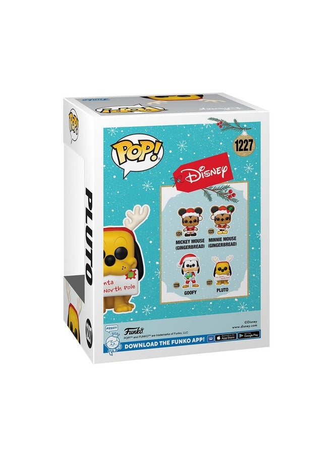 Funko Funko POP! Disney: Holiday - Pluto - Flocked - Collectable Vinyl Figure - Gift Idea - Official Merchandise - for Kids & Adults - Movies Fans - Model Figure for Collectors  - Image 3