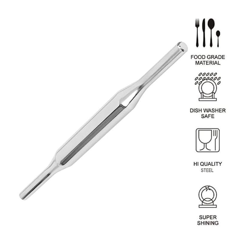 Mouly Stainless Steel Rolling pin Chapati Belan Roti Maker Pk of 1  - Image 4