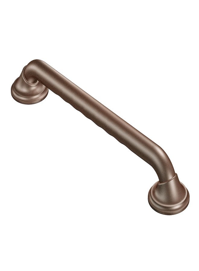 Moen R8712D3GOWB Bathroom Safety 12-Inch Designer Bathroom Grab Bar with Curled Grip, Old World Bronze - Image 1