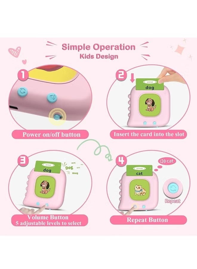 Talking Flash Cards,Kids Toddler Flash Cards with 112 Sight Words,Montessori Toys,Autism Sensory Toys,Speech Therapy Toys,Learning Educational Gifts for Age 1 2 3 4 5 Years Old Boys and Girls ﻿ - Image 3