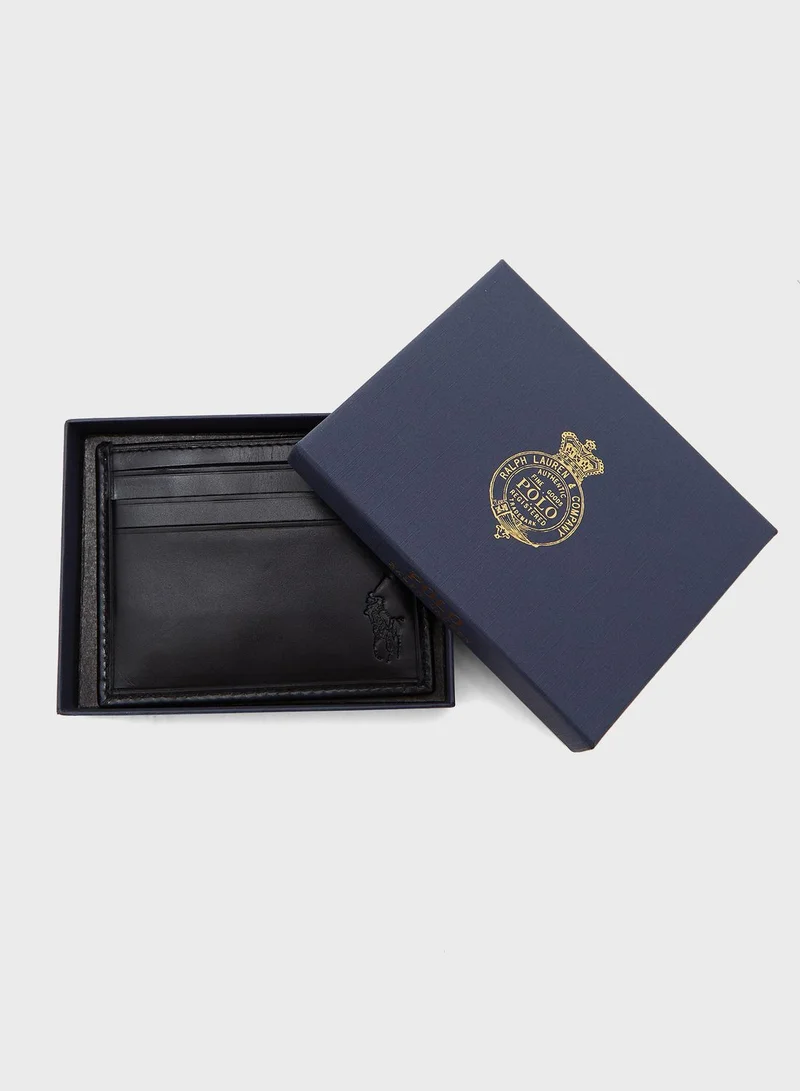 POLO RALPH LAUREN Signature Pony Leather Card Case