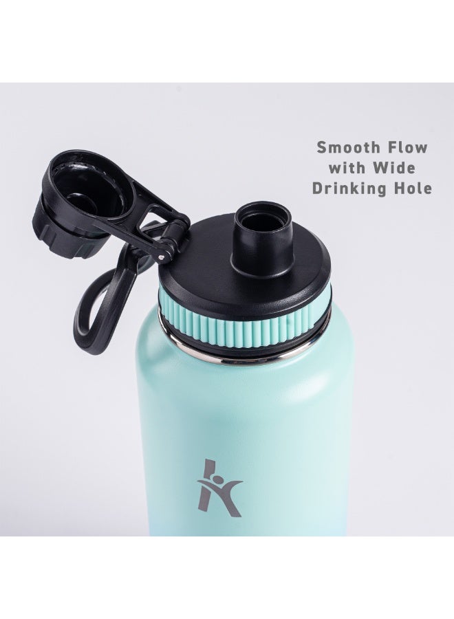 KRYMSO 950ml Stainless Steel Water Bottle, Sports Bottle with Straw, Double Wall Insulated Water Bottle, Thermos Flask, Water Bottle for kids, Gym - Image 5