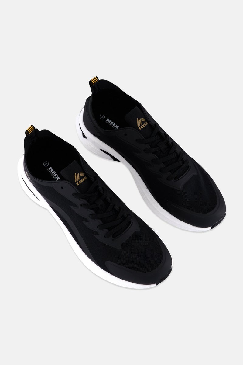 RBX Men Lace Up Running Shoes, Black - Image 4
