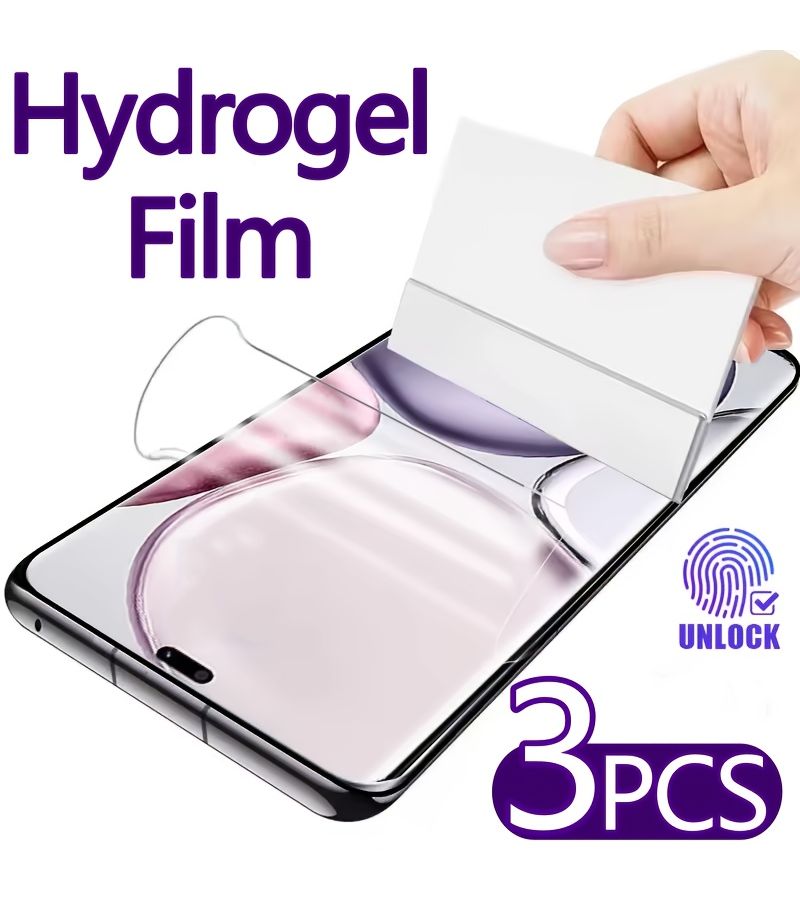 3 Pcs HD Hydrogel Phone Full Screen Protective Film Suitable For Honor X9a X8a X8b X7a X7b X7b 5g X7c X6a X6b X5b X5 Plus X6 Magic7 7 Pro 6 Pro 6 6 Lite 5 Pro 5 Lite - Image 1