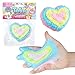 The Orb Factory ORB Tabalicious Sugar Pops TABA Squishy Rainbow Heart Toy Pink Blue Yellow Heart with Sparkles Soft Sticky TABA Squishies Fun Squishy Stress Ball Toys Kawaii Fidget Toys for Kids Adults - Image 2
