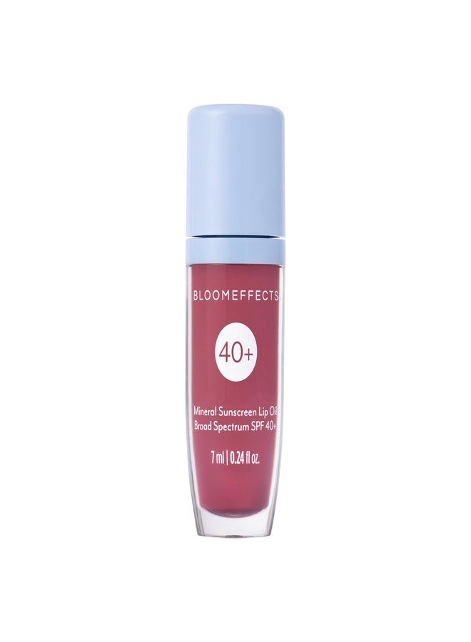Bloomeffects - Tulipscreen Hydrating Lip Oil | Mineral Active Broad Spectrum SPF 40+ | Hydrate, Plump, Nourish | Clean, Conscious Beauty | Leaping Bunny Certified (Mauve Moment; 17 g | 0.6 oz) - Image 1