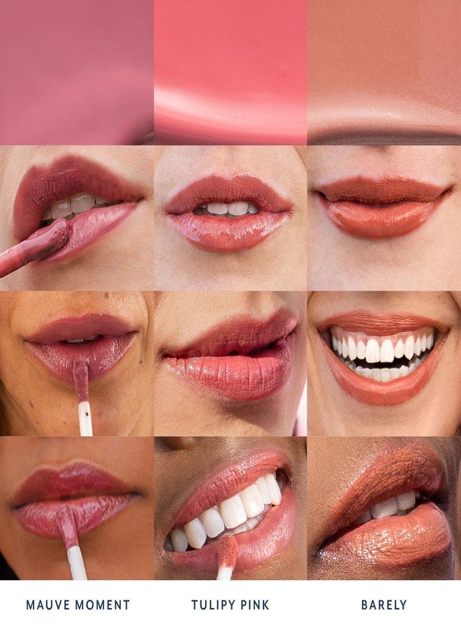 Bloomeffects - Tulipscreen Hydrating Lip Oil | Mineral Active Broad Spectrum SPF 40+ | Hydrate, Plump, Nourish | Clean, Conscious Beauty | Leaping Bunny Certified (Mauve Moment; 17 g | 0.6 oz) - Image 3